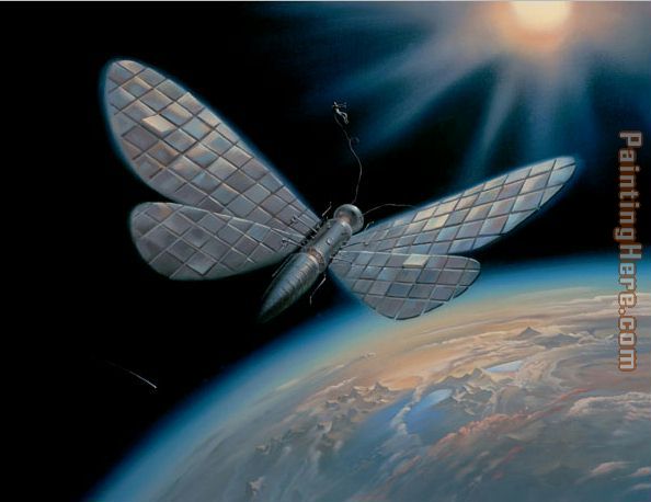Vladimir Kush winged satellite